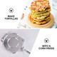 Dough Press roti Maker chapati Maker Machine Tortilla Presser cast Iron comal for Tortillas Tacos de cookware Tortilla Press Steel Aluminum Alloy to Rotate Dumpling Bread