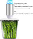 Auto Vacuum Seal Containers 1L+1.5L with Compact Handheld Vacuum Sealer 2 Vacuum Zipper Bags One-Touch Sealing BPA Tritan Airtight Food Storage Container with Lid also for Liquids