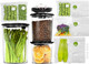 Bundle Auto Electric Vacuum Sealer Container Sets - 1L+1.5L+2L Airtight Containers for Food & Coffee. Pressure Monitoring with Pump. 20 Reusable Vacuum Sealer Bags(8 Small 8 Medium 4 Large)