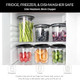 Bundle Auto Electric Vacuum Sealer Container Sets - 1L+1.5L+2L Airtight Containers for Food & Coffee. Pressure Monitoring with Pump. 20 Reusable Vacuum Sealer Bags(8 Small 8 Medium 4 Large)