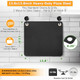 Pizza Steel Baking Steel for Oven & Grill Duvecfoi 13.8x13.8” Pizza Baking Pan for Artisan Pizza Multi-Purpose Tool for Home Cooks & Lovers Fast Heating Crisp Crust(.25" Thick)