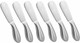 6 Pcs Spreader Knife Set Stainless Steel Multipurpos Cheese and Butter Spreader Knives Cocktail Knives Spreaders for Condimets Cheese Charcuterie Board Accessories