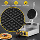 Dyna-Living Commercial Waffle Maker Double Head Waffle Maker 2400W Non-Stick Commercial Waffle Iron Stainless Steel Waffle Machine for Restaurants Large Waffle Machine Commercial