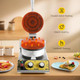 Dyna-Living Commercial Heart Shaped Waffle Maker 1200W Non-stick Electric Hotel Waffle Maker 4 Heart