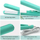 2 PACK Mini Bag Sealer Heat Seal Handheld Food Sealer Bag Resealer for Food Storage Portable Smart Heat Sealer Machine with 45” Power Cable for Chip Bags Plastic Bags Snack Bags (green+purple)