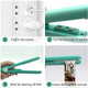 2 PACK Mini Bag Sealer Heat Seal Handheld Food Sealer Bag Resealer for Food Storage Portable Smart Heat Sealer Machine with 45” Power Cable for Chip Bags Plastic Bags Snack Bags (green+purple)