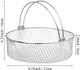 Elsjoy 2 Pack Air Fryer Baskets 8 Inch Air Fryer Replacement Accessory Mesh Basket with Handle 18/8 Stainless Steel Steamer Basket for Instant Pot Oven Steamer