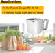 112204S Cutter Bowl 3 Quart Bowl Compatible with Robot Coupe R2 R2 Dice R2B R2N Food Processor