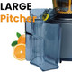 EMB Ironblade IBLJU20 Cold Press Slow Juicer High-Yield Extraction Quiet 55dB Operation 75mm Wide Chute Full Copper Motor BPA- Easy to Clean for Fruits & Vegetables