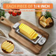 ENLOY Stainless Steel Butter & Cheese Slicer - Multipurpose Food Cutter With Ergonomic Handle for Block Cheese - 1/4 Inch Slices on Average - Dishwasher Safe