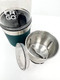 ERGO Herb Grinder - Electric. Large Capacity with Removable (washable) Stainless Cup and Airtight Lid. For Herbs and Spices. Pollen Brush included