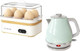 Rapid Egg Cooker Electric 6 Eggs Capacity with Evoloop Electric Tea Kettle