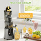 Cold Press Juicer Machines 2-in-1 Masticating Juicer for Juice & Ice Cream 200W Touchscreen Slow Juicer Extractor with 3.2" Feed Chute for Fruits and Vegetables Easy to Clean with Brush