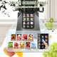 Cold Press Juicer Machines 2-in-1 Masticating Juicer for Juice & Ice Cream 200W Touchscreen Slow Juicer Extractor with 3.2" Feed Chute for Fruits and Vegetables Easy to Clean with Brush