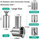 Slicer Shredder Attachment for KitchenAid Mixers Stainless Steel Cheese Grater Salad Maker Accessories with 3 Cutting Blades Dishwasher Safe
