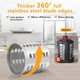 Slicer Shredder Attachment for KitchenAid Mixers Stainless Steel Cheese Grater Salad Maker Accessories with 3 Cutting Blades Dishwasher Safe