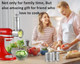 Slicer Shredder Attachment for KitchenAid Mixers Stainless Steel Cheese Grater Salad Maker Accessories with 3 Cutting Blades Dishwasher Safe