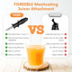 Masticating Juicer Attachment for KitchenAid Stand Mixer Cold Pressed Juicer Machine Slow Masticating Juicer Attachment with Dual Feed Chute and Pusher by FGREEBLE