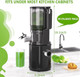 Cold Press Juicer – Hands- Electric Masticating Juicer Machine with 6.5" Large Feed Chute 350W Masticating Juicer Machine For More Juice Less Pulp High Juice Yield – Easy Cleanup & Assembly