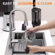 Cold Press Juicer Slow Masticating Juicer Machines with 5" Feeding Chute Fit Whole Fruits&Vegetables Stainless Steel Slow Masticating Juicer Easy to Clean 99.6% Juice Purity 1.5L Capacity.