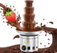 Commercial Chocolate Fountain 4 Layers 11Lbs Large Chocolate Fondue Tower Stainless Steel Hot Chocolate Waterfall for Nacho Cheese Knob Control