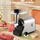Electric Meat Grinder 3200W Heavy Duty Commercial Meat Grinders Sausage Stuffer Kubbe Kit with 2 Cutting Blades 3 Grinding Plates 3 Sausage Tubes Metal Gearbox Meat Grinder for Home Use