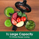 Nifty Cold Press Juicer Machines Slow Masticating Juicer Machines with 1.1 L Large Feed Chute Fit Whole Fruits & Vegetables Easy Clean Self Feeding High Juice Yield BPA (Ink-black)