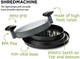 ShredMachine-The Quick Easy to Use Alternative to Bear Claws Meat Shredder for Pulled Pork Beef and Chicken and More-BPA Hand Shredder with Easy to Grip Handles Non-Skid Base Grey