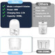 350ML Electric Garlic Chopper Portable Mini Food Processor USB Garlic Mincer Masher with 6 Stainless Steel Blade Rechargeable Vegetable Chopper for Ginger Chili Meat Spices 350ML Electric Garlic Chopper Portable Mini Food Processor USB Garlic Mincer Masher with 6 Stainless Steel Blade Rechargeable Vegetable Chopper for Ginger Chili Meat Spices