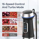 Ganiza Immersion Blender 5 in 1 Hand Blender Max 1000W Heavy Duty Motor 16 Speed Mode Handheld Blender Stainless Steel Blade With 800ml Mixing Beaker 600ml Chopper Whisk and Milk Frother