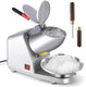 Shaved Ice Machine Ice Crushers Machine Prevent Splash Snow Cone Machine Electric Ice Crushers 300W 2000r/min w/Stainless Steel Blade for Home and Commercial Use