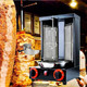 Shwarma Grill Gas Vertical Doner Kebab Machine - Turkish Kebab and Grilled Chicken With 2 Burner and Meat Catch Pan Black (Registered Design Patent) Shwarma Grill Gas Vertical Doner Kebab Machine - Turkish Kebab and Grilled Chicken With 2 Burner and Meat Catch Pan Black (Registered Design Patent)