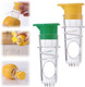 Lemon Squeezer Screw-Top Lemon Squeezer Manual Juicer with Built-In Filter Orange Citrus Press Squeeze Lime for Cocktails Easy to Use 2PCS(Yellow+Green)