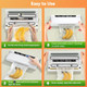 Food Storage Vacuum Sealer Machine 75KPA Strong Suction Dry/Wet Modes 20 Vacuum Seal Bags for Food Digital Countdown Timer Compact Lightweight Ideal for Home Kitchen Use