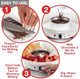 Electric Fondue Maker Deluxe Set w 4 Forks- Removable Serving Tray & Chocolate Melting Warming Setting- Summer S'mores Kit- Dip & Drizzle Snacks Marshmallows Strawberries- Party Appetizers Desserts