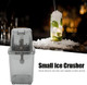 Manual Ice Crusher Small Portable Shaver Ice Machine Hand Operated Snow Cone Ice Makers for Home Use (Transparent)