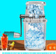 Manual Ice Crusher Small Portable Shaver Ice Machine Hand Operated Snow Cone Ice Makers for Home Use (Transparent)