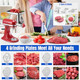 Metal Food Grinder Attachments for KitchenAid Stand Mixers Meat Grinder Sausage Stuffer Perfect Mixer Attachment for KitchenAid Mixers 15pcs Meat Grinder Accessories Set Silver