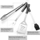 Griddle Accessories Kit - Grilling Accessories Stainless Steel Heavy Duty Grill Tools Set with Spatula Fork Tongs Brush and -Box for Outdoor Barbecue Home Grill (4PCS) Griddle Accessories Kit - Grilling Accessories Stainless Steel Heavy Duty Grill Tools Set with Spatula Fork Tongs Brush and -Box for Outdoor Barbecue Home Grill (4PCS)