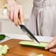hecef 5 Inch Chef Knife Damascus Professional Japanese Knife High Carbon Damascus Stainless Steel Kitchen Knife with Ergonomic Olive Wood Handle Sharp Cooking Knife