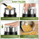 Herb Grinder Spice Grinder Coffee grinder 150 w Electric Herb Grinder with Stainless Steel Blade and Cleaning Brush Compact Size Electric Grinder for Herb Spices Coffee Nuts Seeds etc.