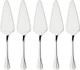 Gold Pie Server Stainless Steel HOFTEN Cake Pie Pastry Server Set of 5 Professional Dessert Server For Cake Cheese Pie Pizza and more Serrated Cake Knife （8.93inch Length)