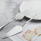 Gold Pie Server Stainless Steel HOFTEN Cake Pie Pastry Server Set of 5 Professional Dessert Server For Cake Cheese Pie Pizza and more Serrated Cake Knife （8.93inch Length)