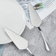 Gold Pie Server Stainless Steel HOFTEN Cake Pie Pastry Server Set of 5 Professional Dessert Server For Cake Cheese Pie Pizza and more Serrated Cake Knife （8.93inch Length)