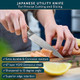 Home Hero Japanese Utility Knife Collection - VG10 Damascus Steel Triple Rivet Ultra Sharp 67 Layers Kitchen Knife with Ergonomic Rosewood Handle - Unique for Men & Women (5 Inch Utility Knife)