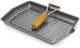 Homiu Griddle Pan Plate Carbon Steel with Non-Stick Ridge Surfaces Frying Pans with Folding Handle for Stoves and Grills (Large Rectangular Pan)