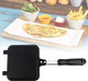 Double-Sided Frying Pan Double-Sided Grill Pan Non-stick Frying Pan Waffle Maker for Cake Toast Sandwich Snack Griddle Pan for Breakfast