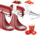 Fruit & Vegetable Strainer Attachment Set for Kitchenaid Stand Mixer Includes Food Grinder Attachment with Sausage Stuffer Tubes and Juicer Auger Meat Grinder Attachment for Kitchenaid by InnoMoon