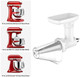 Fruit & Vegetable Strainer Attachment Set for Kitchenaid Stand Mixer Includes Food Grinder Attachment with Sausage Stuffer Tubes and Juicer Auger Meat Grinder Attachment for Kitchenaid by InnoMoon