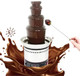 INTBUYING 110V 4 Tier Commercial Chocolate Fountain Machine for Party Wedding Company Birthday Stainless Steel Chocolate Fountain Machine with 6.6 Pounds Capacity for Chocolate Candy Butter Cheese